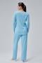 Lily 1St Quality Bamboo Lycra Women's Long Sleeve Pajamas Suit - 7