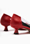 Fenja Red Transparent Edge Low Heeled Shoes - 6