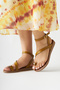 Anisa Mustard Cross-Strapped Flip-Flop Buckle Women's Sandals Opportunity Product - 4