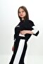 Girl's 100% Cotton London Printed Oversize Garnished Short Sleeve Tracksuit Set-293 - 2