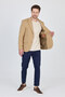 3115 Men's Light Mink Flexible Lycra Cotton Blended Slim Fit Spring-Summer Sports Blazer Jacket - 6