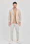 Antony Men's Camel-Beige Polyviscose Fabric Slim Fit Spring-Summer Sports Blazer Jacket - 8