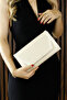 Elegant Evening Dress Handbag with Leather Satin Chain Strap and Magnetic Closure Inner Pocket - 5