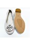 Women's Beige Cream Genuine Leather Ballerinas - 2