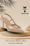 Pc-54707 Z Cream Women's Evening Dress Shoes