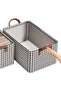 Pack Of 2 Foldable Clothes Organizer Storage Box with Steel Handle