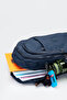 Dark Navy Blue Backpack Waterproof Clinker School Bag 14 Inch Laptop Travel Bag 40x30x15cm - 6