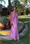 Pink Satin Surface Volume Dress