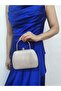 Women's Laser Gold Evening Dress Clutch Chain Strap Handheld Wedding Engagement Night Shoulder Bag - 3