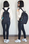 Unisex Black Backpack Daily Use School Bag Medium Size Laptop Travel Bag Waterproof - 5