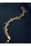 Gold Color, Round Hanging Figure, Straw Chain Steel Bracelet - 2