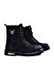 حذاء جلد طبيعي أسود 102-17600-1