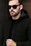 Men's Slim-Fit Hooded Suede Coat - 2