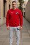 BMW Printed Original Unisex Winter Sweatshirt Red - 2