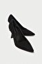 Genuine Leather Mb970-S Women's Thin 9 cm Heels Black Suede Stiletto & Heels Shoes - 7