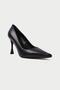 Genuine Leather Mb971-S Women's Thin 9 cm Heels Black Stiletto & Heels Shoes - 6