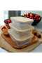 Set of 3 Lu Storage Containers (650ml 1000ml 1500ml)-Heat Resistant-Bamboo Leak Proof Lid - 6