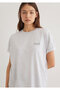 Logo Printed Gray T-Shirt Loose Fit / Loose Relaxed Fit1611309-85438