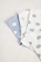 Women's 3-Piece Cotton Socks C6462Axns - 5