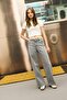 Loose Wide Leg High Waist Long Jean Washed Trousers D5596Ax24Wn - 2