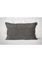 Single Velvet Textured Throw Pillow Cover Gray