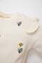 Baby Girl Crew Neck Floral Ribbed Camisole Long Sleeve T-Shirt D3851A524Au - 2