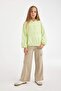 Girl's Relax Fit Hooded Printed Sweatshirt D1107A824Au - 2