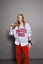 Coool Oversize Wide Fit Half Zipper Printed Thick Sweatshirt D4762Ax24Au - 3