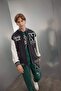 Boys' College Collar Snap Fastener Double Pocket Seasonal Bomber Jacket C7226A824Au - 3