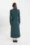 فستان تريكو طويل بأكمام طويلة وفتحة جانبية ونصف ياقة متدلية مناسب بشكل منتظم A9807AX24WN - 5