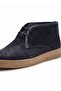 Navy Blue Men's Flat Casual Shoes - 3