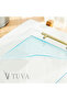 Tuva - New Generation Modern Tray with Gold Handles Transparent Plexiglass (35X30 cm) - 4