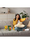 Tuva - New Generation Modern Tray with Gold Handles Transparent Plexiglass (25X25 cm) - 5