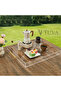 Tuva - New Generation Modern Tray with Gold Handles Transparent Plexiglass (50X50 cm) - 3