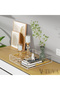 Tuva - New Generation Modern Tray with Gold Handles Transparent Plexiglass (25X25 cm) - 2