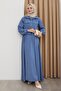 Jacketed Zipper Dress Indigo