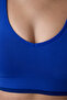 Cobalt Blue Light Support Contrast Seamless Sports Bra - 4