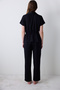 Fleur Satin Shirt Pants Black Pajama Set - Penti Loves Paris Collection - 4