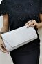 Women's Cupra Silver Glitter Clutch Evening Dress Evening Bag - 5