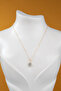 Zircon Stone Gold Color Evil Eye Necklace - 3
