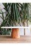 Natural Marble Cake Stand, Cake Stand with Wooden Legs, Marble Presentation Cup, Marble Cheese Plate 28 Cm - 3