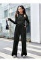 LOOSE LEG CASUAL SWEATPANTS BLACK - 2