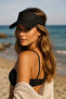 Black Extended Visor Hill Outdoor Hat - Sunscreen Stylish Headgear Spk13 - 2