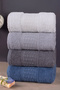 Silk 4-Piece Soft, Premium, Large Hand, Face and Head Towel Set - 50X90Cm 800 Grams