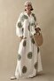 Single Color Ethnic Green Viscose Dress