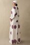 Single Color Ethnic Purple Viscose Dress - 3