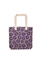 Eco-Friendly - Canvas Shoulder Bag - Purple Floral Pattern - Wolo Textile
