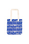 Wolo Blue Elephant Patterned Canvas Shoulder Bag - Eco-Friendly - 6