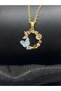 Zircon Stone Butterfly Model Steel Necklace