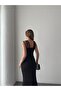 New Season Women's Shoulder Multi-Strap Stone Embroidered Crepe Maxi Dress - 7